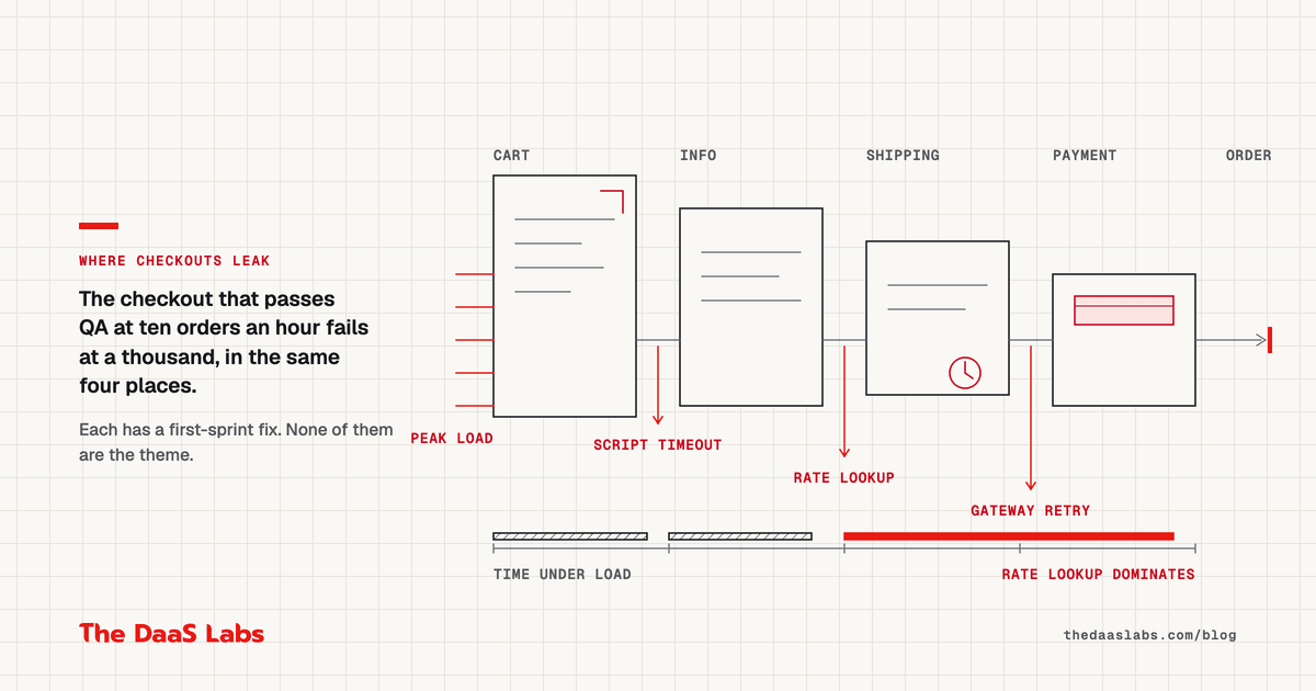 What actually breaks in a Shopify Plus checkout at scale